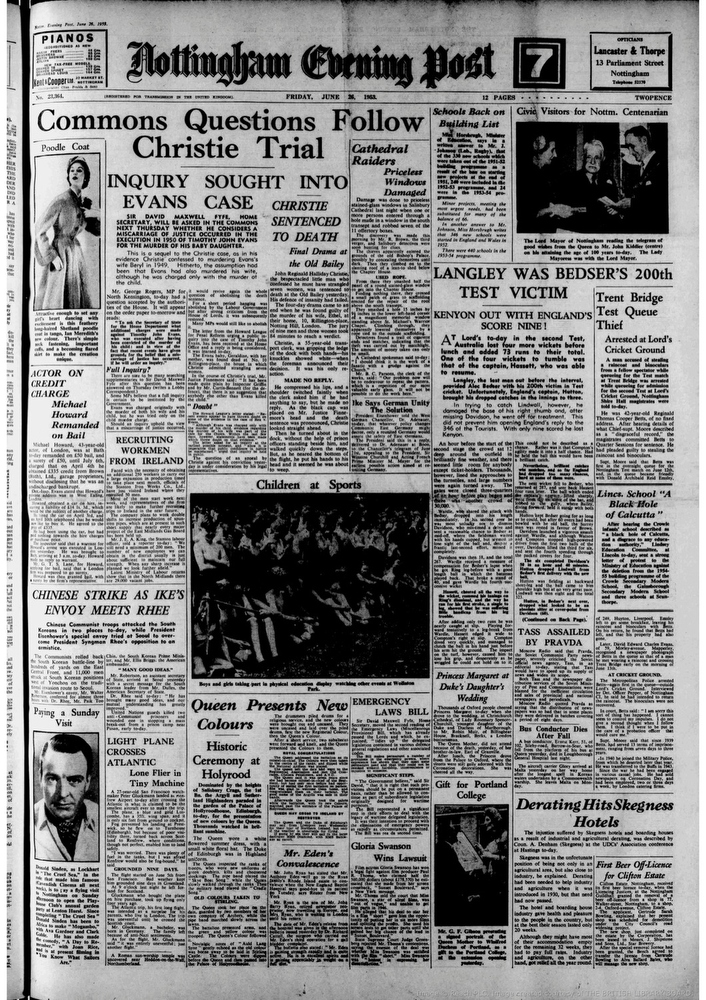 The Nottingham Evening Post (UK) June 1953