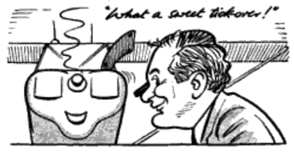 Gluckmann caricature from Aeroplane magazine