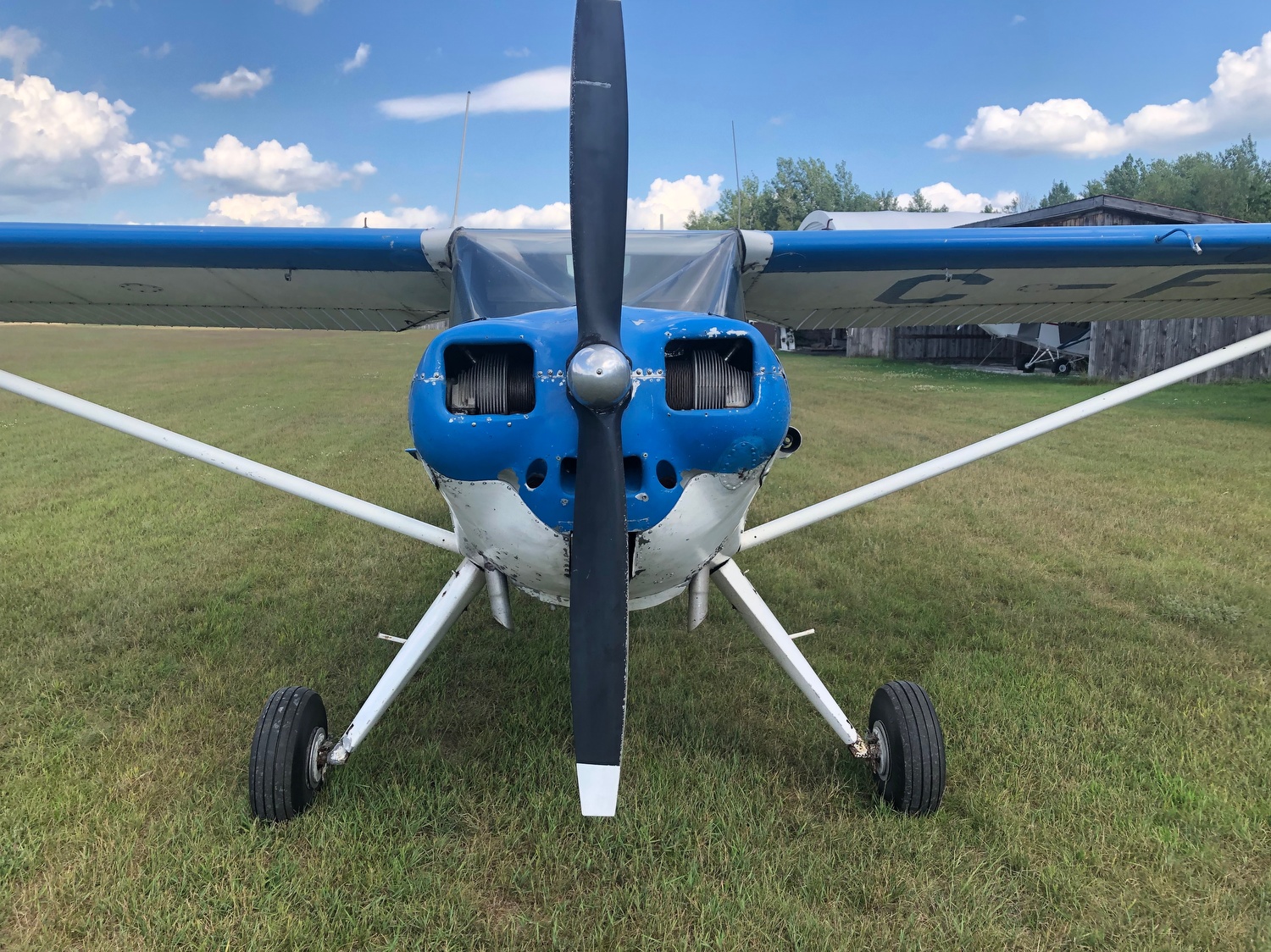 Luscombe 8F C-FEPO (formerly N1838B) Hawkesbury East, Ontario 2022 