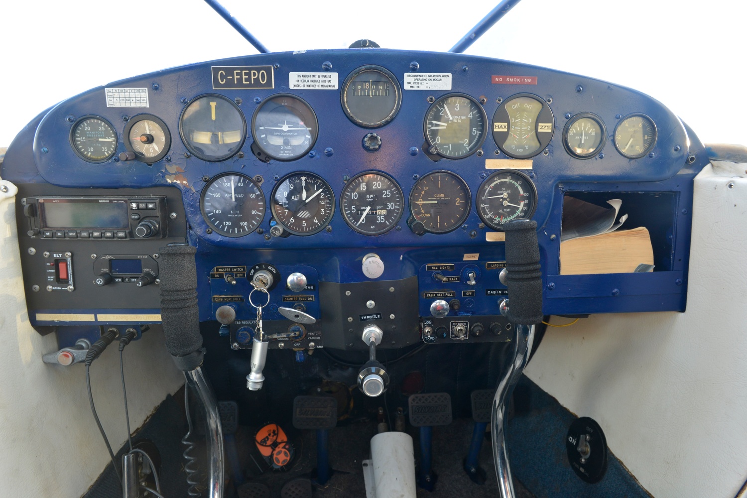 C-FEPO Luscombe 8F instrument panel