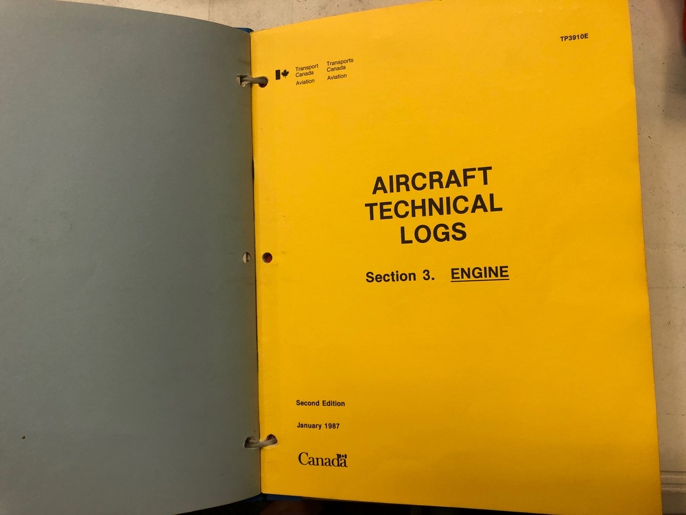 Luscombe 8F C-FEPO (formerly N1838B)  Engine Serial 43775-3-12 Log Book 