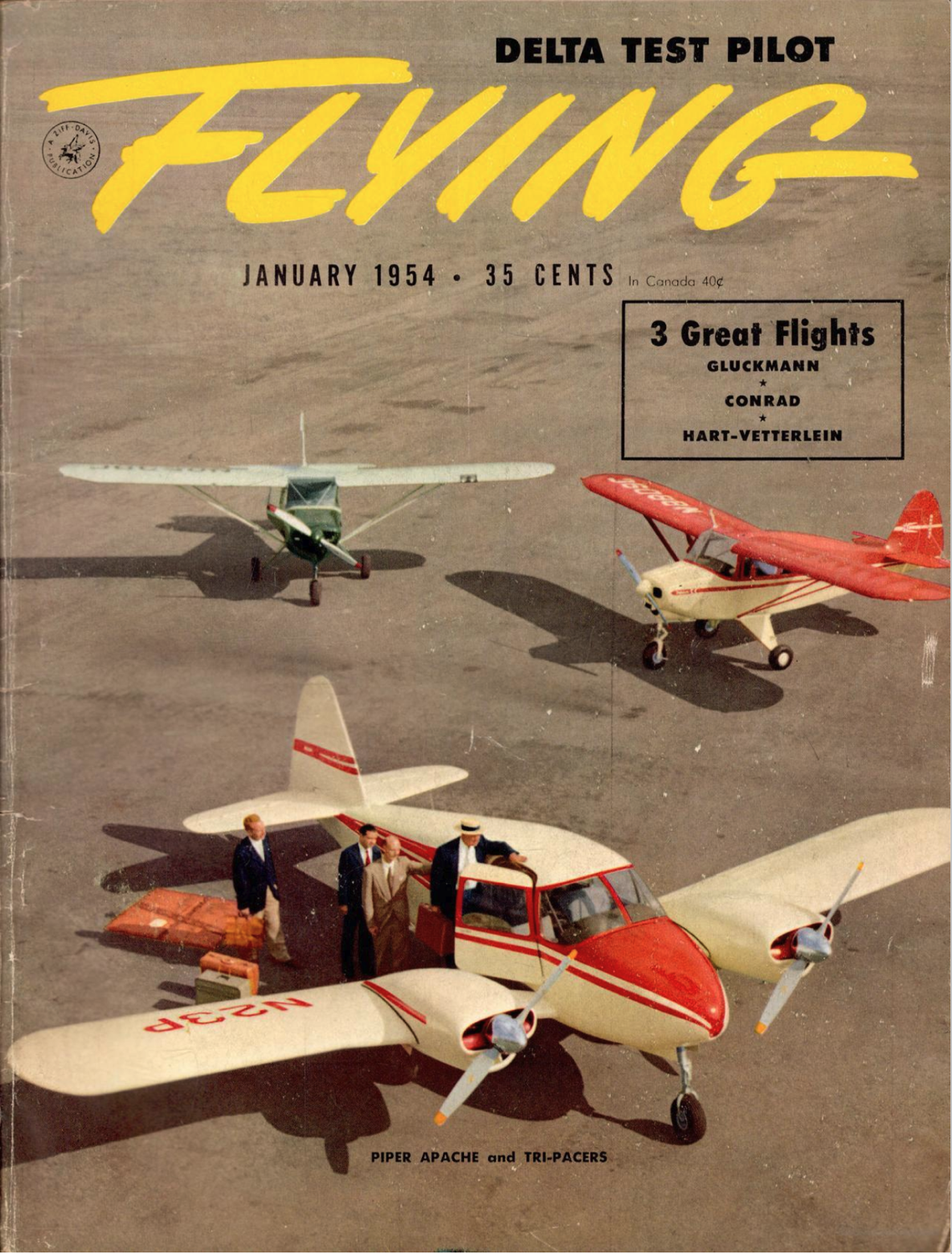 Flying Magazine Cover January 1954