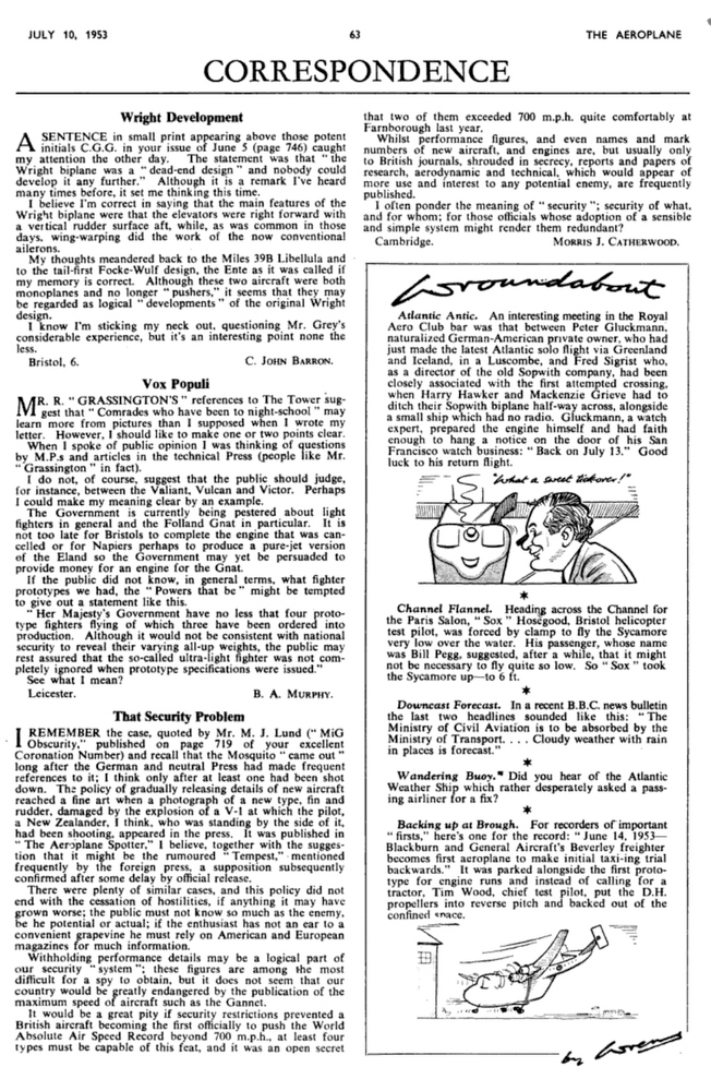 The Aeroplane (London) July 1953